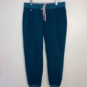 Figs Womens Caribbean Blue Medium ZAMORA JOGGER  Scrub Pants